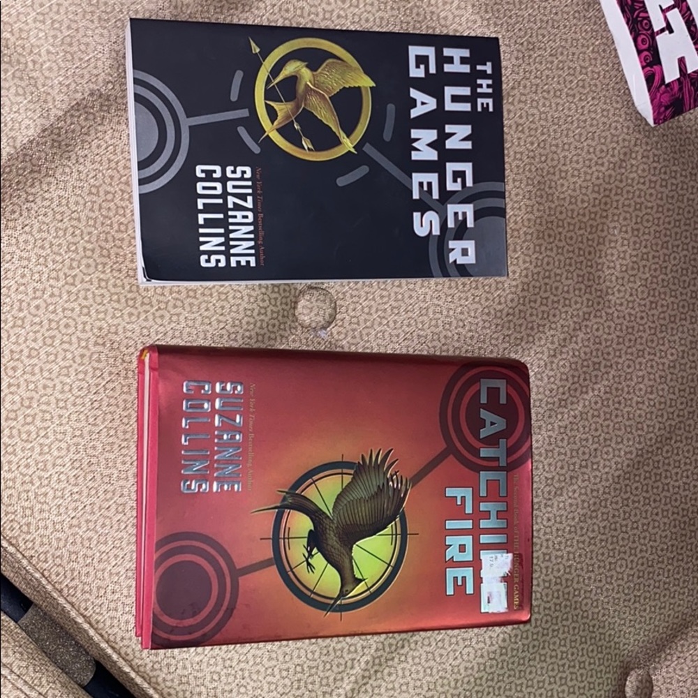 The first two books of the hunger games series